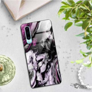 Black Case Wzory ST_NMR Huawei P30  - FunnyCase 