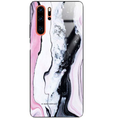 Black Case Wzory ST_NMR Huawei P30 PRO  - FunnyCase 