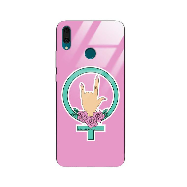 Black Case Wzory ST_FEM Huawei Y9 2019  - FunnyCase 