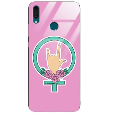 Black Case Wzory ST_FEM Huawei Y9 2019  - FunnyCase 