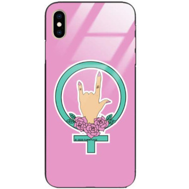 Black Case Wzory ST_FEM Apple IPHONE XS MAX  - FunnyCase 