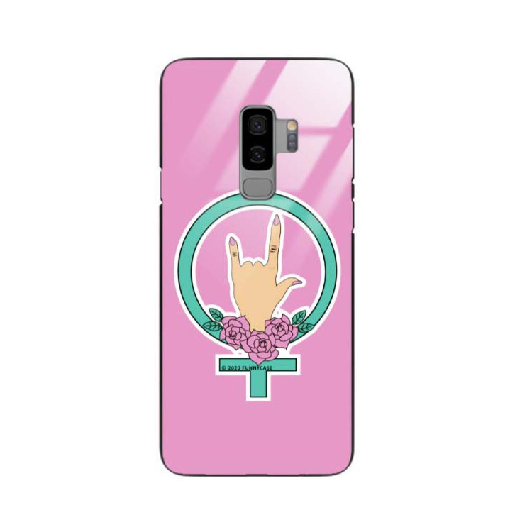 Black Case Wzory ST_FEM Samsung GALAXY S9 PLUS  - FunnyCase 