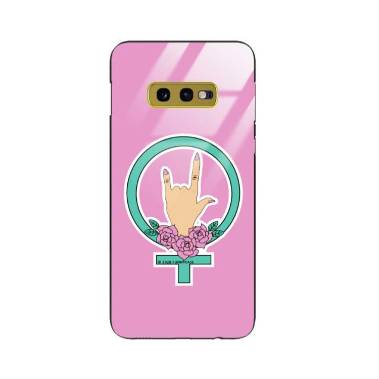 Black Case Wzory ST_FEM Samsung GALAXY S10E  - FunnyCase 