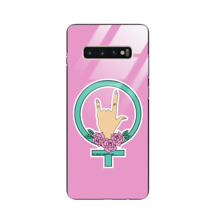 Black Case Wzory ST_FEM Samsung GALAXY S10 PLUS  - FunnyCase 