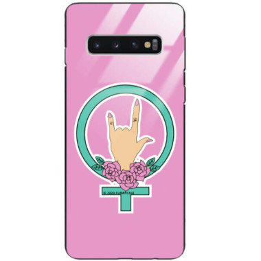 Black Case Wzory ST_FEM Samsung GALAXY S10  - FunnyCase 