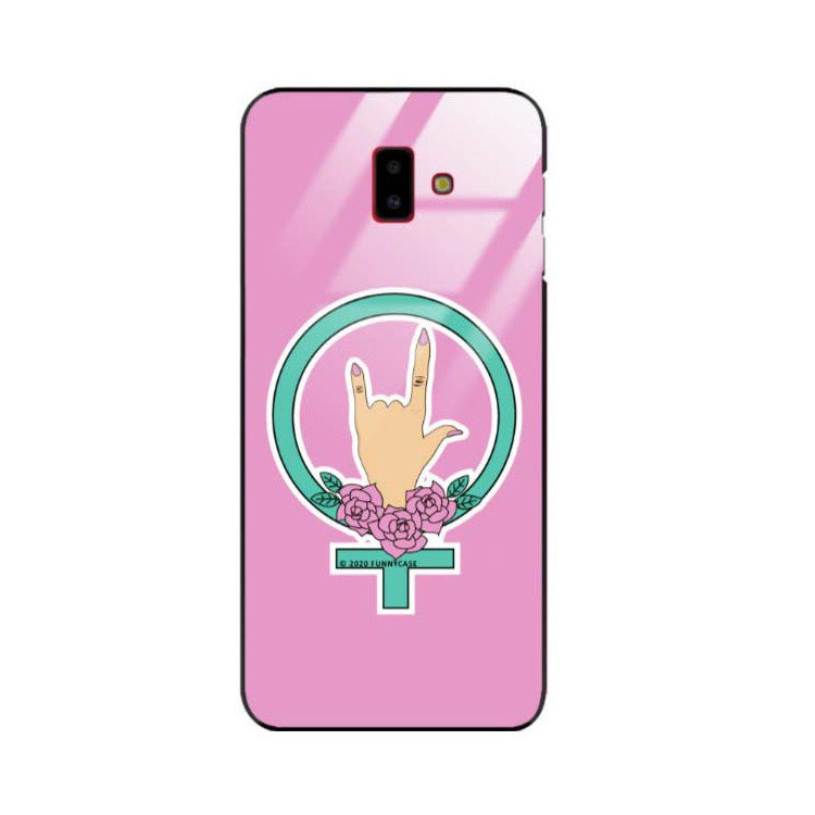 Black Case Wzory ST_FEM Samsung GALAXY J6 PLUS 2018  - FunnyCase 