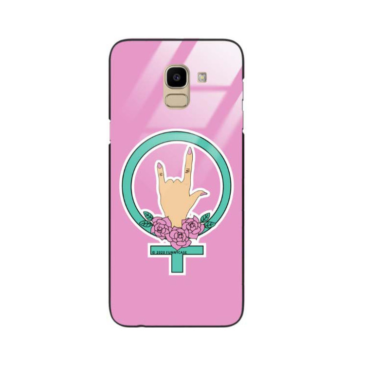 Black Case Wzory ST_FEM Samsung GALAXY J6 2018  - FunnyCase 