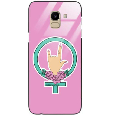 Black Case Wzory ST_FEM Samsung GALAXY J6 2018  - FunnyCase 