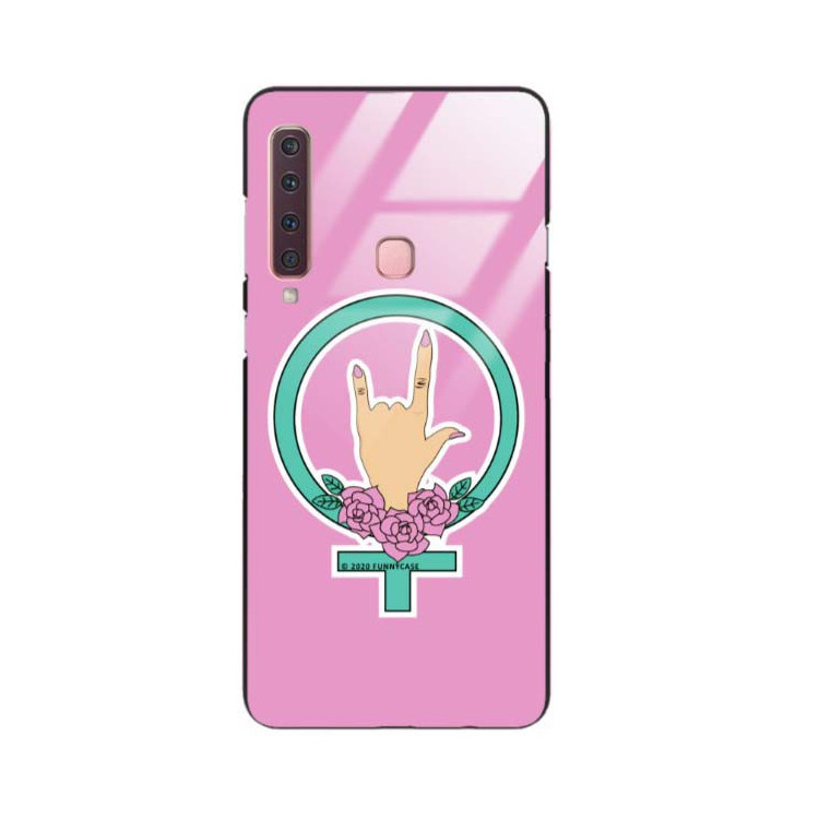 Black Case Wzory ST_FEM Samsung GALAXY A9 2018  - FunnyCase 