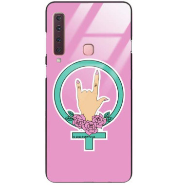 Black Case Wzory ST_FEM Samsung GALAXY A9 2018  - FunnyCase 