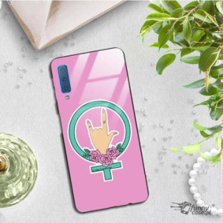 Black Case Wzory ST_FEM Samsung GALAXY A7 2018  - FunnyCase 