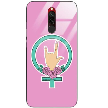 Black Case Wzory ST_FEM Xiaomi REDMI 8  - FunnyCase 