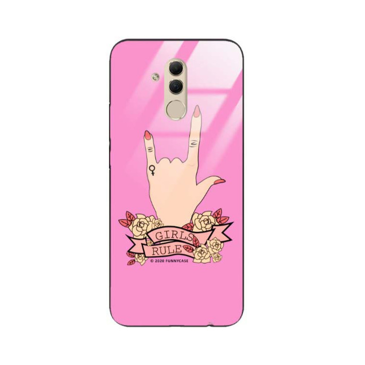 Black Case Wzory ST_FEM Huawei MATE 20 LITE  - FunnyCase 