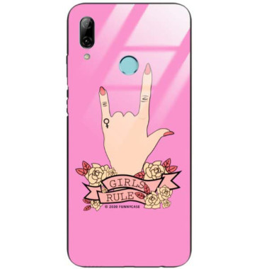 Black Case Wzory ST_FEM Huawei P SMART 2019  - FunnyCase 