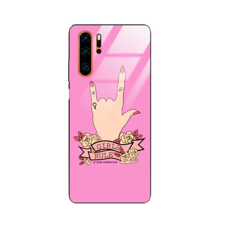 Black Case Wzory ST_FEM Huawei P30 PRO  - FunnyCase 