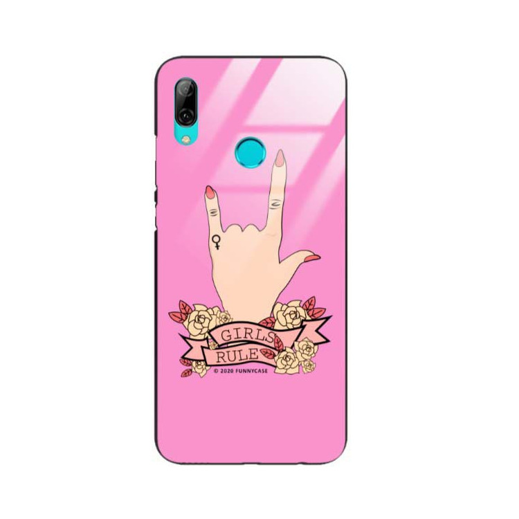 Black Case Wzory ST_FEM Huawei Y7 2019  - FunnyCase 