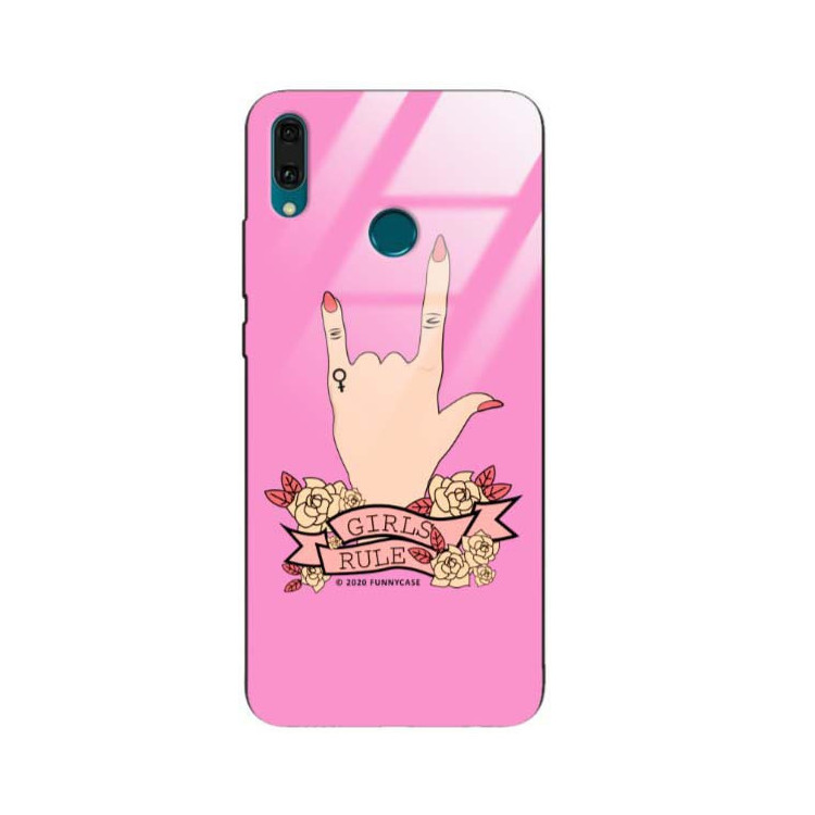 Black Case Wzory ST_FEM Huawei Y9 2019  - FunnyCase 