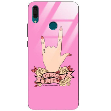 Black Case Wzory ST_FEM Huawei Y9 2019  - FunnyCase 