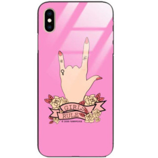 Black Case Wzory ST_FEM Apple IPHONE XS MAX  - FunnyCase 