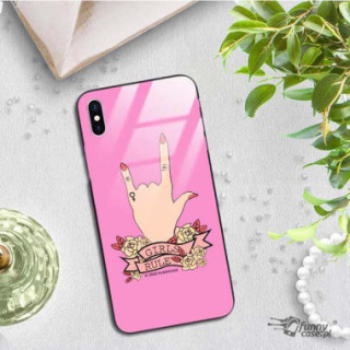 Black Case Wzory ST_FEM Apple IPHONE X / XS  - FunnyCase 