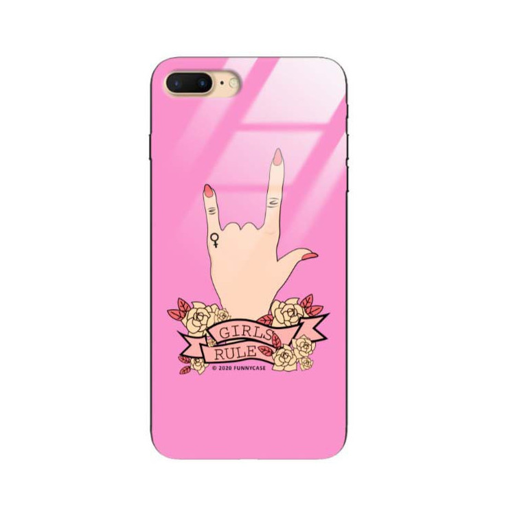 Black Case Wzory ST_FEM Apple IPHONE 7 PLUS / 8 PLUS  - FunnyCase 