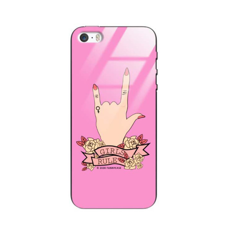 Black Case Wzory ST_FEM Apple IPHONE 5 / 5S / SE  - FunnyCase 