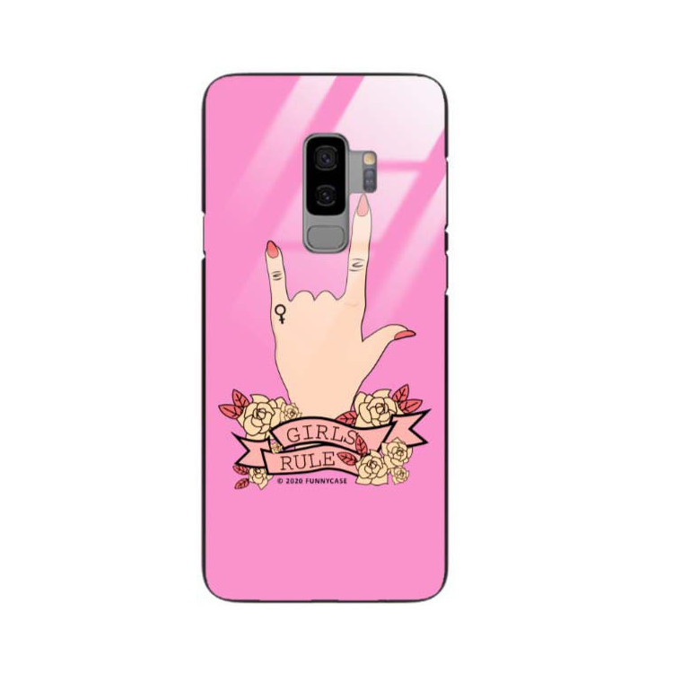 Black Case Wzory ST_FEM Samsung GALAXY S9 PLUS  - FunnyCase 