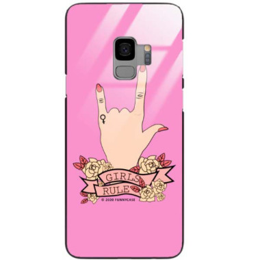 Black Case Wzory ST_FEM Samsung GALAXY S9  - FunnyCase 