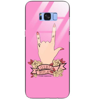 Black Case Wzory ST_FEM Samsung GALAXY S8 PLUS  - FunnyCase 