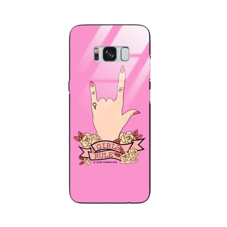 Black Case Wzory ST_FEM Samsung GALAXY S8  - FunnyCase 