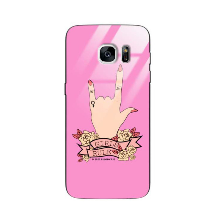 Black Case Wzory ST_FEM Samsung GALAXY S7  - FunnyCase 