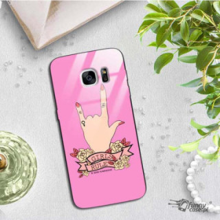 Black Case Wzory ST_FEM Samsung GALAXY S7  - FunnyCase 