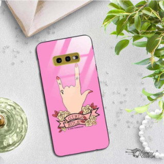 Black Case Wzory ST_FEM Samsung GALAXY S10E  - FunnyCase 