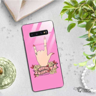 Black Case Wzory ST_FEM Samsung GALAXY S10 PLUS  - FunnyCase 