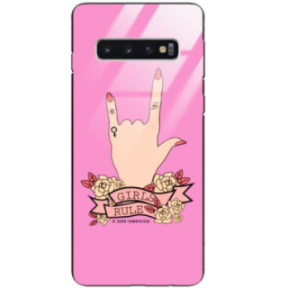 Black Case Wzory ST_FEM Samsung GALAXY S10  - FunnyCase 