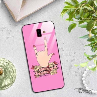 Black Case Wzory ST_FEM Samsung GALAXY J6 PLUS 2018  - FunnyCase 