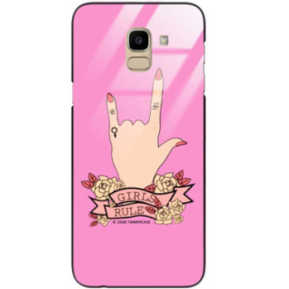 Black Case Wzory ST_FEM Samsung GALAXY J6 2018  - FunnyCase 