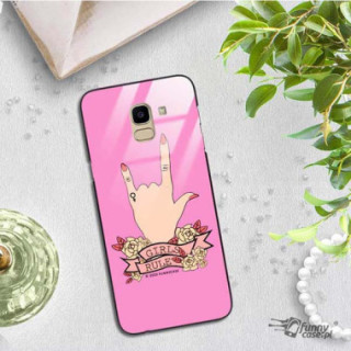 Black Case Wzory ST_FEM Samsung GALAXY J6 2018  - FunnyCase 