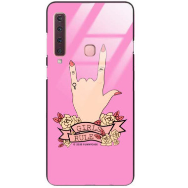 Black Case Wzory ST_FEM Samsung GALAXY A9 2018  - FunnyCase 