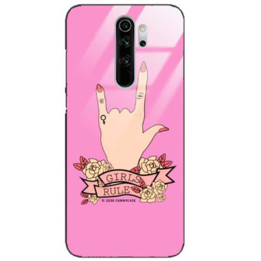 Black Case Wzory ST_FEM Xiaomi REDMI NOTE 8 PRO  - FunnyCase 