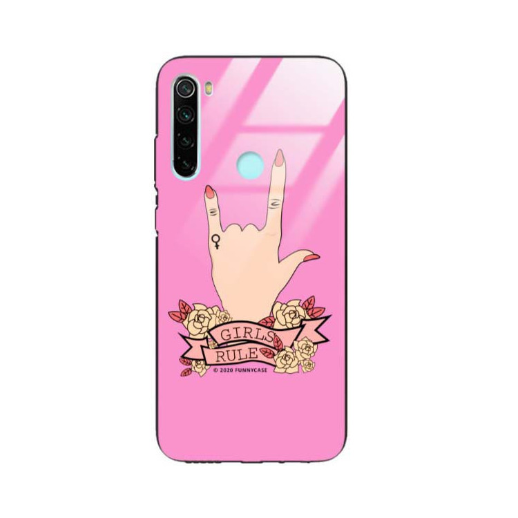 Black Case Wzory ST_FEM Xiaomi REDMI NOTE 8  - FunnyCase 