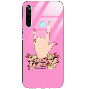 Black Case Wzory ST_FEM Xiaomi REDMI NOTE 8  - FunnyCase 