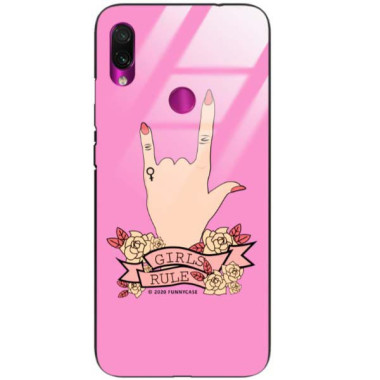 Black Case Wzory ST_FEM Xiaomi REDMI NOTE 7  - FunnyCase 