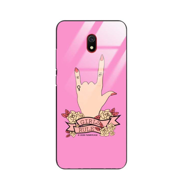 Black Case Wzory ST_FEM Xiaomi REDMI 8A  - FunnyCase 