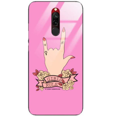 Black Case Wzory ST_FEM Xiaomi REDMI 8  - FunnyCase 