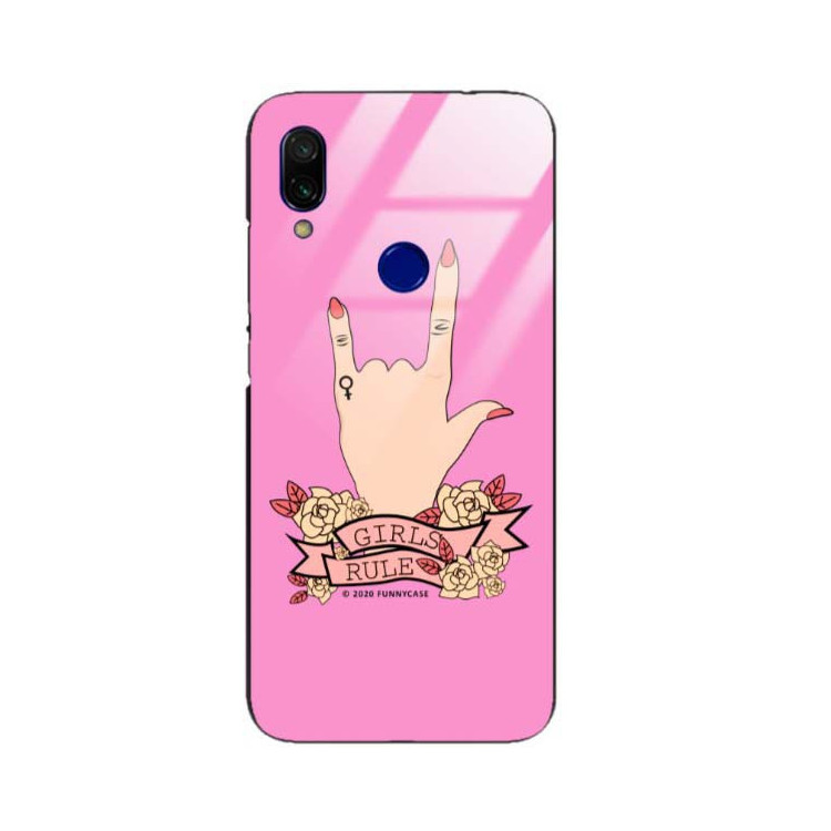 Black Case Wzory ST_FEM Xiaomi REDMI 7  - FunnyCase 