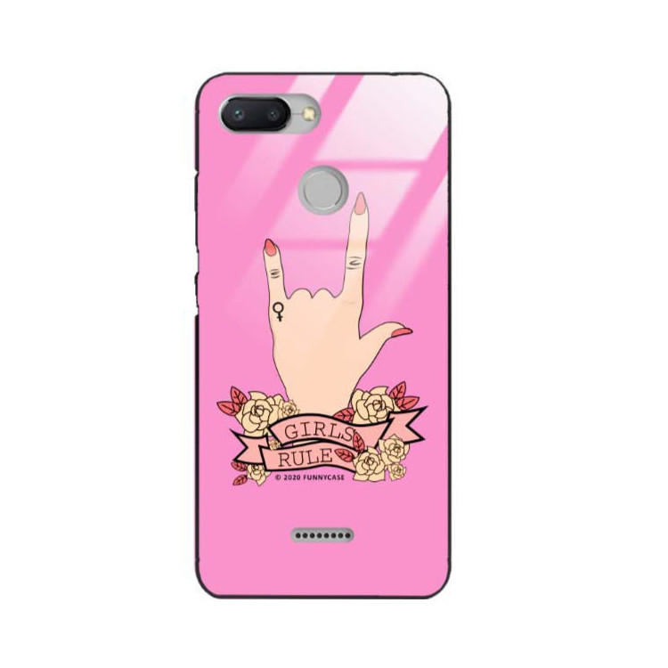 BLACK CASE GLASS NA TELEFON XIAOMI REDMI 6 ST_FEM2020-1-101