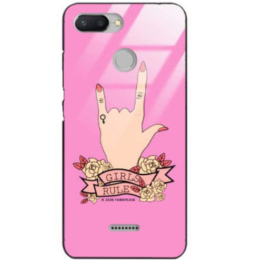 Black Case Wzory ST_FEM Xiaomi REDMI 6  - FunnyCase 