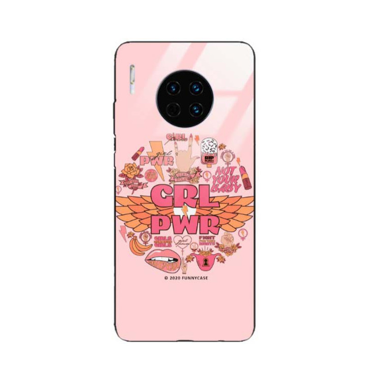 Black Case Wzory ST_FEM Huawei MATE 30  - FunnyCase 