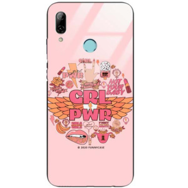 Black Case Wzory ST_FEM Huawei P SMART 2019  - FunnyCase 